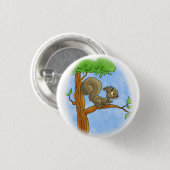 Badge Rond 2,50 Cm Écureuil doux (Devant & derrière)