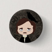 Badge Rond 2,50 Cm Edgar Allan Poe (Devant)