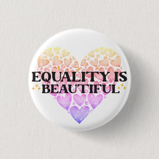 Badge Rond 2,50 Cm Égalité cardiaque (Devant)