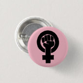 Badge Rond 2,50 Cm Égalité des droits pour des femmes (Devant & derrière)
