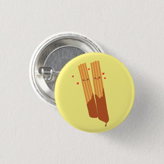 Badge Rond 2,50 Cm Eglises espagnoles romantiques Sugary au chocolat (Devant & derrière)