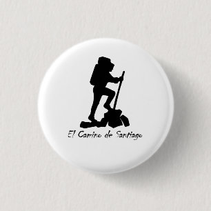 Badge Rond 2,50 Cm El Camino de Santiago - Liste de seaux Hippodrome