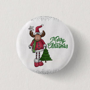 Badge Rond 2,50 Cm Elch