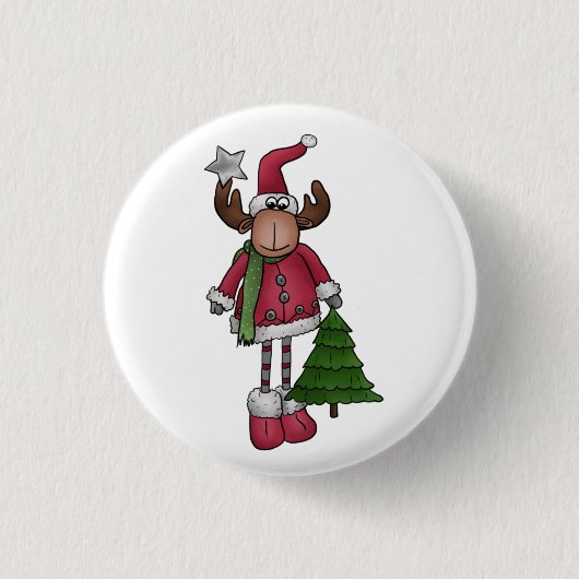 Badge Rond 2,50 Cm Elch (Devant)