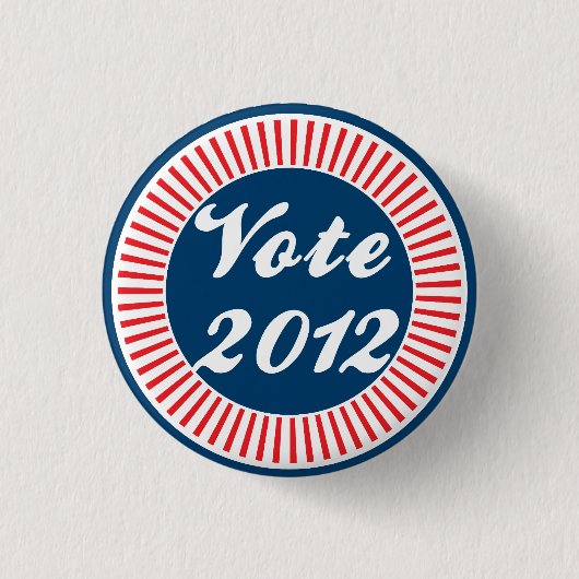 Badge Rond 2,50 Cm Élection du vote de 2012 (Devant)