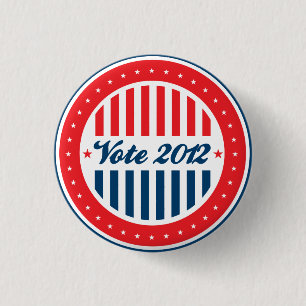 Badge Rond 2,50 Cm Élection du vote de 2012