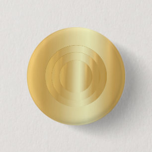 Badge Rond 2,50 Cm Elégant Gold Look Custom tendance Modèle vierge