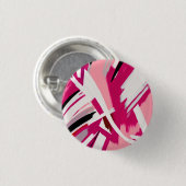 Badge Rond 2,50 Cm Élégant rose et blanc motif (Devant & derrière)