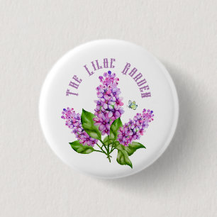 Badge Rond 2,50 Cm Élégante branche lilas aquarelle
