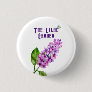 Badge Rond 2,50 Cm Élégante branche lilas aquarelle