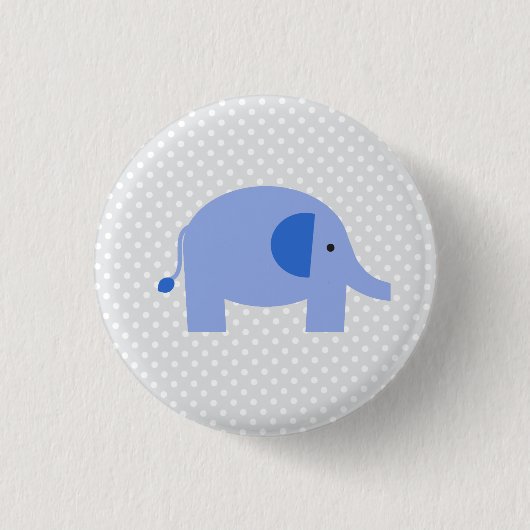 Badge Rond 2,50 Cm Éléphant (Devant)