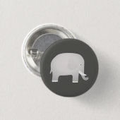 Badge Rond 2,50 Cm Eléphant (Devant & derrière)