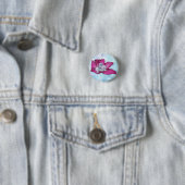Badge Rond 2,50 Cm Éléphant en fleurs (En situation)