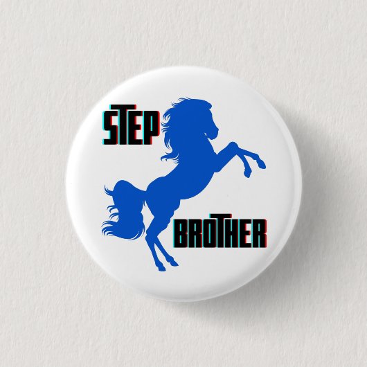 Badge Rond 2,50 Cm Élevage du cheval Brother (Devant)