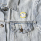 Badge Rond 2,50 Cm Élévation Bébé Jaune Grand-mère Éléphant (En situation)