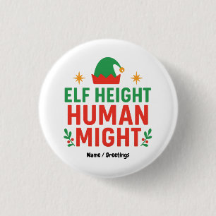 Badge Rond 2,50 Cm Elf Hauteur Humain Peut Amusant Personnes Courtes 