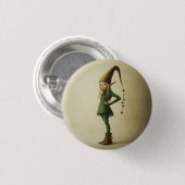 Badge Rond 2,50 Cm Elfe forestier enchanté (Devant & derrière)