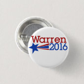 Badge Rond 2,50 Cm Elizabeth warren 2016 (Devant & derrière)