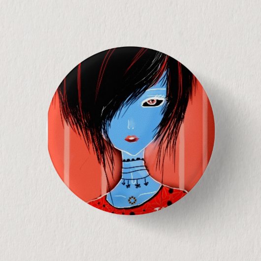 Badge Rond 2,50 Cm Elle (Devant)