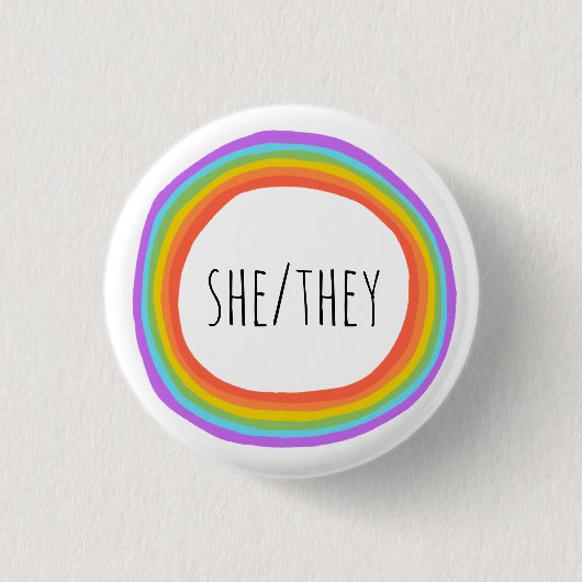 Badge Rond 2,50 Cm ELLE/ELLES Prononononononononononononononononour a (Devant)