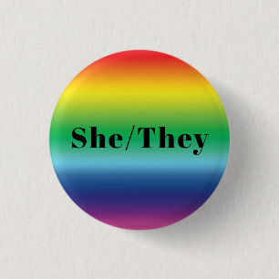 Badge Rond 2,50 Cm Elle, Ils Prononononcent La Fierté Lgbt Lgbt Des