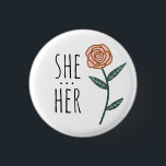 Badge Rond 2,50 Cm ELLE/SES Prononounes Rose rose PERSONNALISÉE<br><div class="desc">Décorez votre tenue avec ce bouton d'art cool. Ça fait un grand cadeau ! Vous pouvez le customiser et ajouter du texte. Consultez ma boutique pour plus de couleurs et de motifs ! Faites-moi savoir si vous aimeriez quelque chose de personnalisé aussi.</div>
