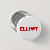 Badge Rond 2,50 Cm Elliot Love (Devant & derrière)