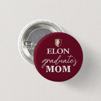 Badge Rond 2,50 Cm Elon | Maman du diplômé