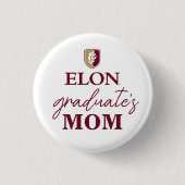 Badge Rond 2,50 Cm Elon | Maman du diplômé (Devant)