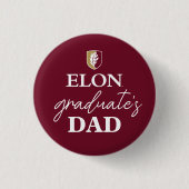 Badge Rond 2,50 Cm Elon | Papa du diplômé (Devant)