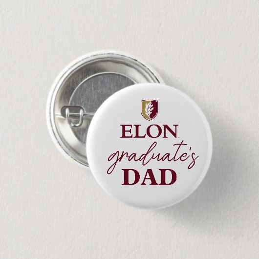 Badge Rond 2,50 Cm Elon | Papa du diplômé (Devant & derrière)