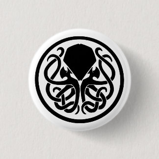Badge Rond 2,50 Cm Emblème de Cthulhu