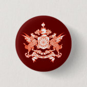 Badge Rond 2,50 Cm Emblème de l'état de Sikkim - INDE (Devant)
