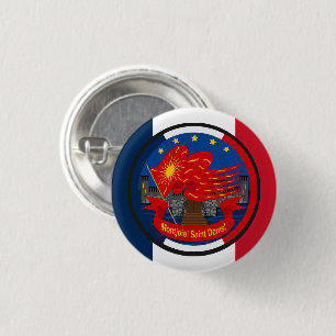 Badge Rond 2,50 Cm Emblème patriotique Vive la France