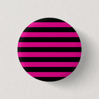 Badge Rond 2,50 Cm Emo - Bandes rose et noire