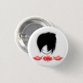 Badge Rond 2,50 Cm Emo s'envole le bouton (Devant & derrière)