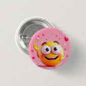 Badge Rond 2,50 Cm Émoji engagé (Devant & derrière)