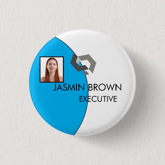 Badge Rond 2,50 Cm Employé (Devant)