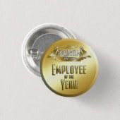 Badge Rond 2,50 Cm Employé de l'année (Devant & derrière)