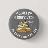 Badge Rond 2,50 Cm Employee Appreciation Work Anniversary Custom (Devant)