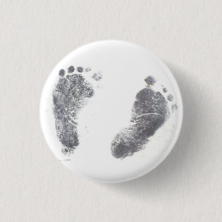 Badge Rond 2,50 Cm Empreintes pieds