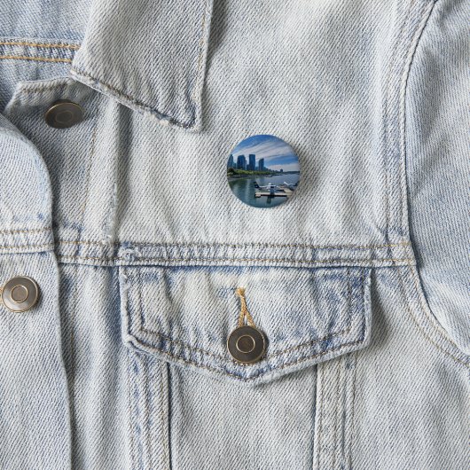 Badge Rond 2,50 Cm En mouvement ! (En situation)