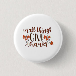 Badge Rond 2,50 Cm En Tout, Remerciez le Citrouille de Thanksgiving
