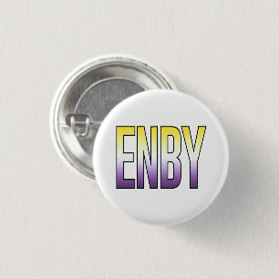 Badge Rond 2,50 Cm ENBY - Non binaire