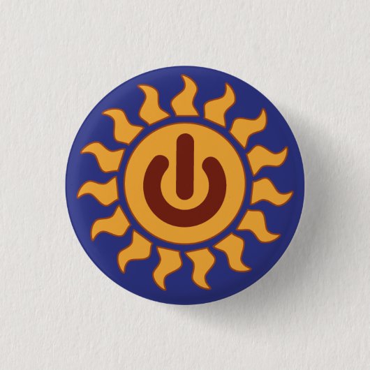 Badge Rond 2,50 Cm Énergie solaire (Devant)