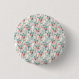 Badge Rond 2,50 Cm Enfant à fleurs