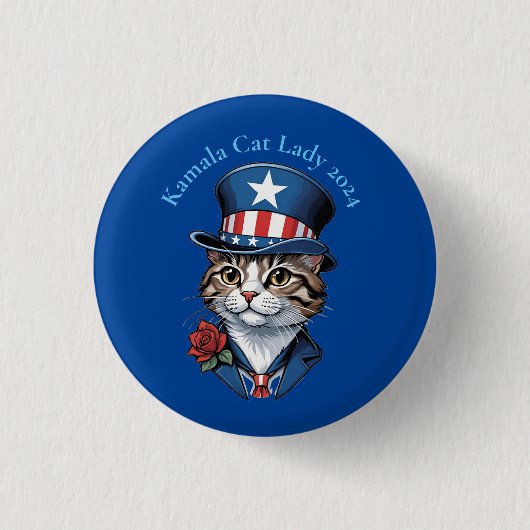 Badge Rond 2,50 Cm Enfant Chat Lady 2024 Thunder_Cove (Devant)