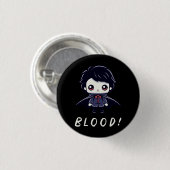 Badge Rond 2,50 Cm Enfant Vampire (Devant & derrière)