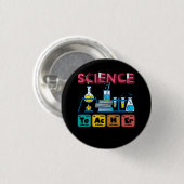 Badge Rond 2,50 Cm Enseignant en sciences chimie Biologie Physique En (Devant & derrière)