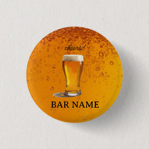 Badge Rond 2,50 Cm Enseigne de magasin vintage pour entreprise de bar